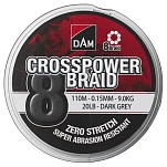 DAM SVS65849 Плетёная леска Crosspower 8 300 m  Dark Grey 0.150 mm