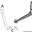 AISI 316 SS clothes hook 38.031.30