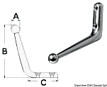 AISI 316 SS clothes hook 38.031.30