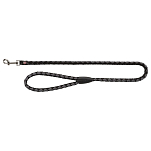 Trixie 143420 New Cavo Поводок Черный  Black / Silver S–M