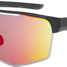 Спортивные очки GOG Athena / Matt Black / Red Lens, e508-1