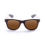 Ocean sunglasses 50400.2 Деревянные поляризованные солнцезащитные очки Beach Brown / Brown / White / Brown