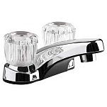 Dura faucet 621-DFPL700ACP DFPL700 2 Очистить Ручки Воды Кран Chrome Polished