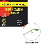 Expert predator 6913202 Sabiki rig Super Alacciara UV Silicon Stripe Multicolour 20x7x5