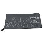 Pinguin 8592638672381- полотенце Micro Map Серый  Grey 40 x 80 cm