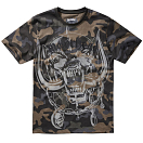 Купить Brandit 61004-4-M Футболка с коротким рукавом Motörhead Warpig Зеленый Dark Camo M 7ft.ru в интернет магазине Семь Футов