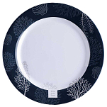 Набор обеденных тарелок Marine Business Living 18001 Ø250мм 6шт из белого/синего меламина