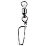 Mikado AMA-A4016-4 Ball Bearing С вертлюгами Coastlock Snap Серебристый Black Nickel 4 