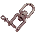 Goldenship GS71110 AISI-316 Поворотный глаз и челюсть Серебристый 6 mm 