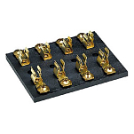 Fultyme rv 590-3053 3053 4 Банда Предохранитель Блокировать Золотистый Black / Bronze