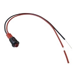 Oem marine ROL250710V Miniature 12V Зеленый светодиодный контрольный световой кабель Black / Red