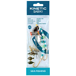 Kinetic F172-062-039 Sabiki Scandic Рыболовное Перо Бесцветный Pearl / Blue