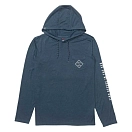 Купить Salty crew 20135565-pilblu-xxl Футболка с длинным рукавом от высыпаний Tippet hood tech Pilot Blue 30x25x2 2XL 7ft.ru в интернет магазине Семь Футов