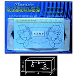 Martyr anodes CMDIVERBONDA Kit Алюминиевый анод Голубой 330 mm 