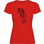Kruskis 11502145lk211 Женская футболка с коротким рукавом Seahorse Tribal Red 30x25x2