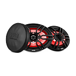 Динамики двухполосные DS18 NXL-69BK Ø152,4x228,6мм 40Гц-20кГц 125-375Вт 4Ом IP65 светодиодная RGB-подсветка из черного полипропилена
