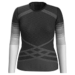 Smartwool SW0164120011.XS Базовый слой с длинным рукавом Intraknit Thermal Merino 200 Pattern Crew Серый Black XS