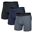 Купить SAXX Underwear sxpp3g.bgn.l трусы-боксёры Quest Quick-Dry Mesh 3 Единицы Black / Turbulence / Maritime 20x10x4 7ft.ru в интернет магазине Семь Футов