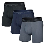 SAXX Underwear sxpp3g.bgn.l трусы-боксёры Quest Quick-Dry Mesh 3 Единицы Black / Turbulence / Maritime 20x10x4