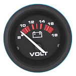 Veethree VEM57901E Amega 8-18V Вольтметр  Black 52 mm