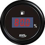 Цифровой указатель уровня топлива KUS BB KY10213 Ø52мм 12/24В IP67 4-20мА 0-100% чёрный/чёрный