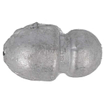 Sea monsters SMPOR205 Оливковый поводок с прорезями Серебристый Silver 20 g 