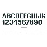 International letterfix 5959015W W Наклейки с буквами Белая White 200 mm 