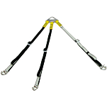Три стропы с карабинами для шлюпки 30 - 360 см 400 кг, Osculati 22.518.04