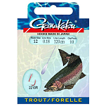 Gamakatsu 180046-01000-00018-00 Booklet Trout 2210р Палатка Крюк 0.180 Mm 250 См Серебристый Red 10 