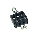 Купить Barton marine 7805331 630kg 12 mm Тройной поворотный шкив с канатной опорой Серебристый Black 58 x 155 mm  7ft.ru в интернет магазине Семь Футов