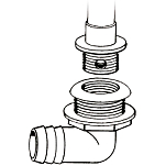 T-h marine 232-TH1290T 232-TH1290T 90º 232-TH1290T Черный