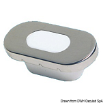 Bimini polished courtesy light w. SS front panel