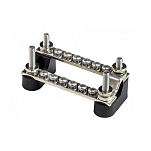 Колодка распределительная Yih Sean BF427C6P 12 контактов 94х46х45мм до 48В до 150А двухступенчатая двойная электромонтажная с защитной крышкой