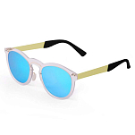 Ocean sunglasses 21.22 поляризованные солнцезащитные очки Ibiza Blue Sky Mirror Transparent White / Metal Gold Temple/CAT2