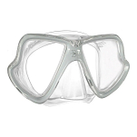 Маска для плавания двухлинзовая для узких лиц Mares X-Vision Mid 411024 прозрачный/серый для взрослых
