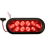 Optronics 158-STL74RKBP Oval Комплект светодиодных фонарей для хвоста Красный Black