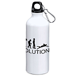 Kruskis MD4049S101S132 Natacion Evolution Swim 800ml Алюминиевая бутылка Белая White