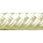 Seachoice 50-42101 Нейлоновая двойная плетеная веревка 30.5 m Серебристый White 9.5 mm 