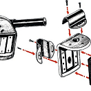 SS swiveling support f. Utility 77 and Utility 85, 11.430.00