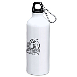 Kruskis MD4049S101K126 Old Track 800ml Алюминиевая бутылка Бесцветный White