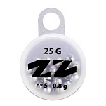 ZunZun 70110-UNIT Round Cutted 25g Ассортимент свинца  Silver 0.8 g