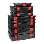 Fox rage NBX029-UNIT 12-секционная маленькая неглубокая коробка для приманок Stack N Store Shield Black / Red