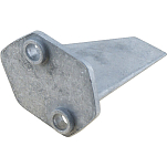 Recmar REC66M-45371-00AL Алюминиевый анод Серебристый Grey 100 x 100 mm 