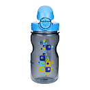 Купить Nalgene 12630005 OTF Бутылка Дети 350 мл Голубой Gray with Squares motif / Loop-Top Blue and White 7ft.ru в интернет магазине Семь Футов