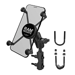 Крепление для большого телефона RAM MOUNTS X-Grip с основанием для бачка тормоза / сцепления  RAM-B-174-A-UN10U