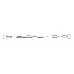 Trixie 2149 Semi-Choke Chain Воротник Серебристый Silver 50 cm