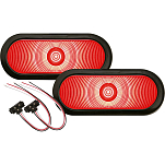 Seachoice 50-53011 One Series Овальный светодиодный комплект Черный Red / Black 1 1/8 x 3 5/16 x 7 9/16´´ 