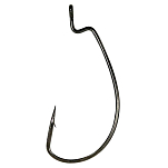 Asari A033NOS-3/0 Carolina Worm Крюк Черный  Black Nickel 3/0 