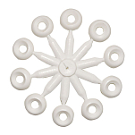 Nuova rade 6582015 Нейлоновая шайба Серебристый White 5.5 mm 