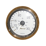 Индикатор скорости/спидометр Faria Signature Gold Style 3.4" 34521 12В 30 узлов серый/золотистый
